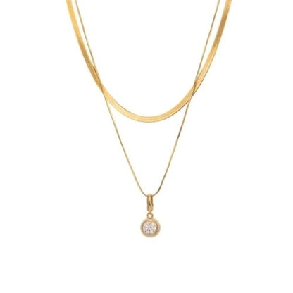 Schlangenkette für Damen Ringsilber