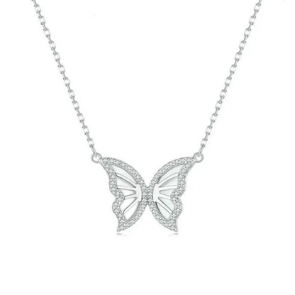 Schmetterling-Silber-Kette