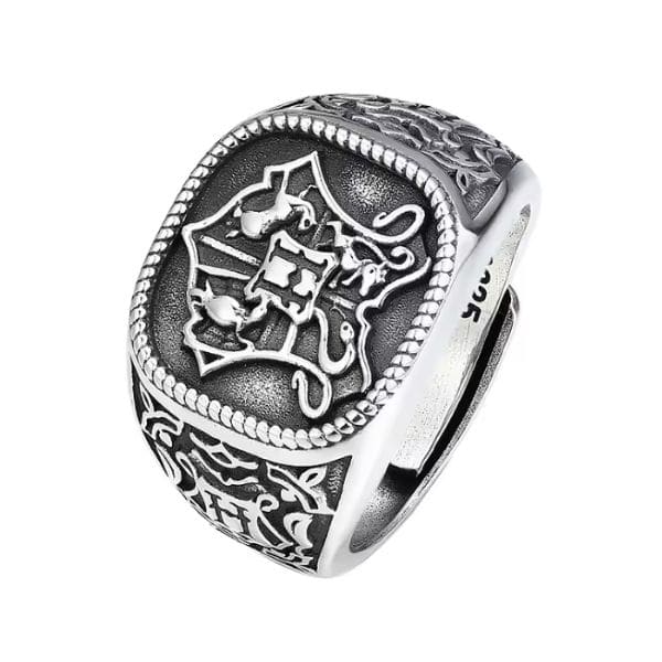 Siegelring mit Retro-Prägung für Herren RingStore