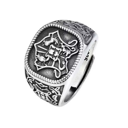 Siegelring mit verstellbarer Größe Ringsilber