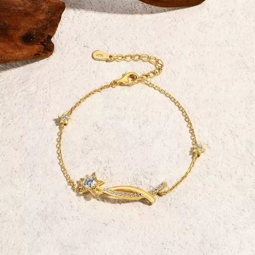 Damen Armband mit Stern Symbol Ringsilber