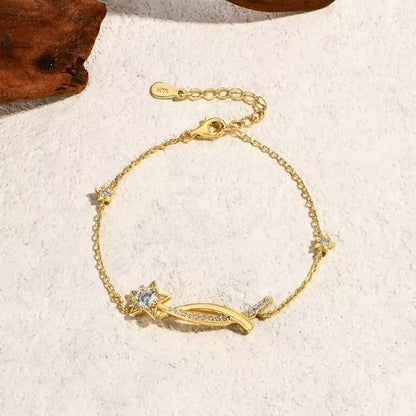 Damen Armband mit Stern Symbol Ringsilber