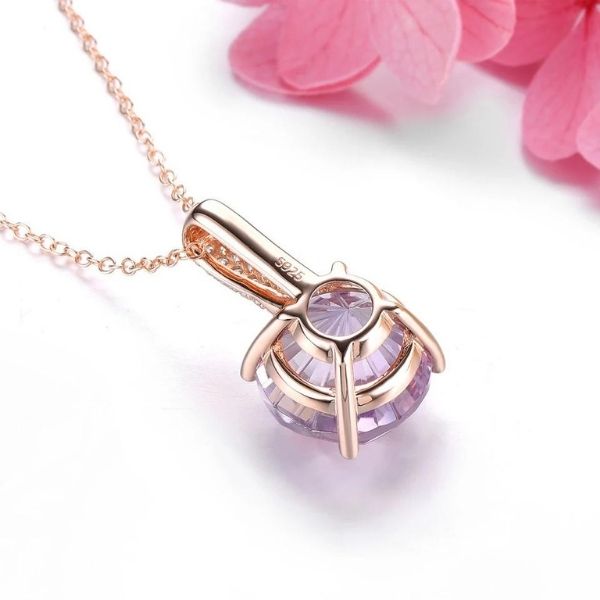 Silber-Halskette-mit-Amethyst-Stein-fur-Damen