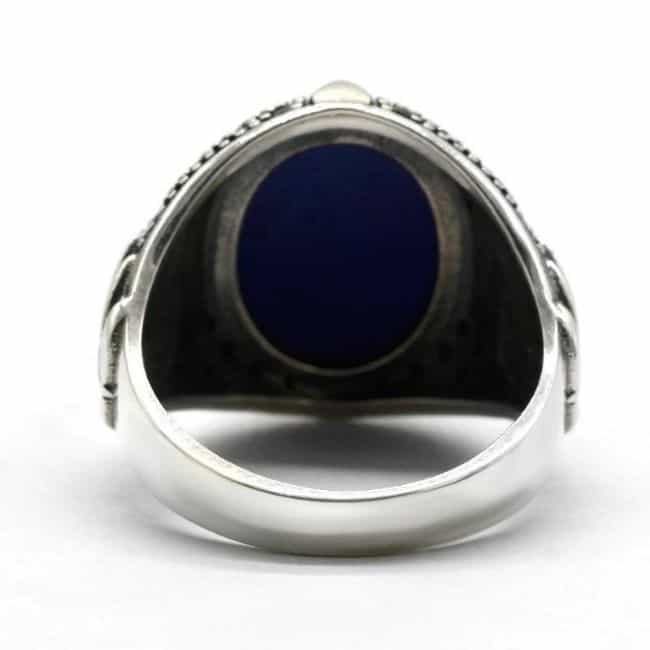 Herrenring-aus-Lapislazuli