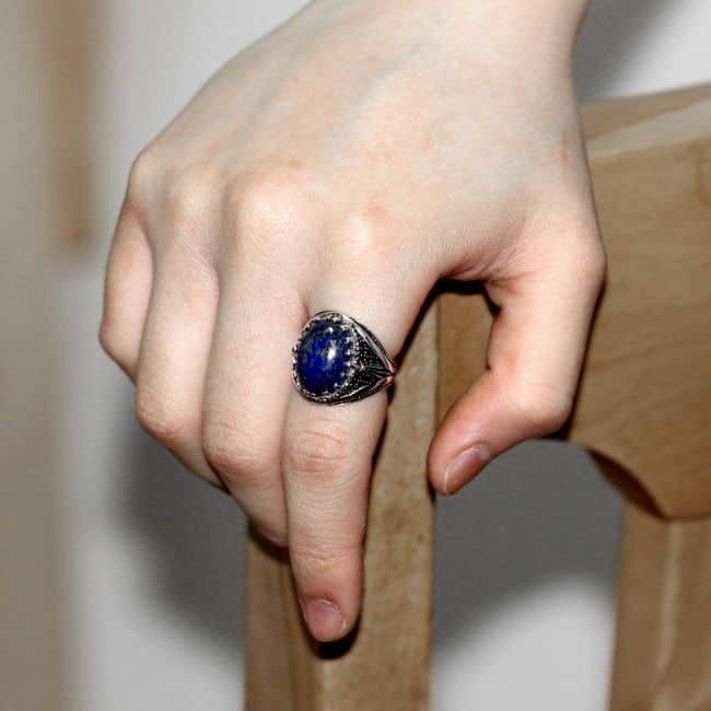 Silber-Ring-aus-Lapislazuli