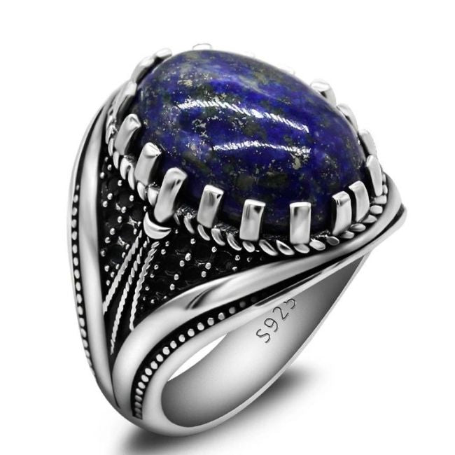 Silber-Ring-aus-Lapislazuli