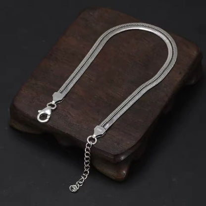 Silbernes-Schlangenketten-Armband