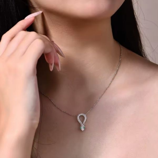 Silberkette-mit-Schlangensymbol-Damen
