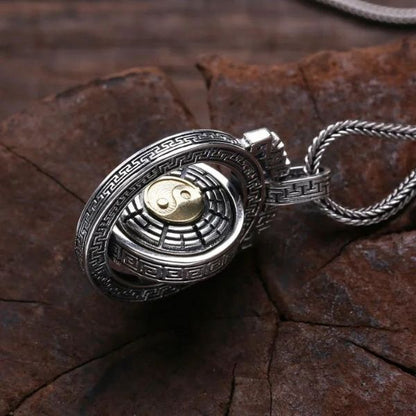 Silber-Herren-Kette-mit-Yin-Yang-Symbol