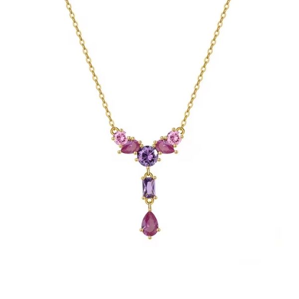 Silberne-Y-Halskette