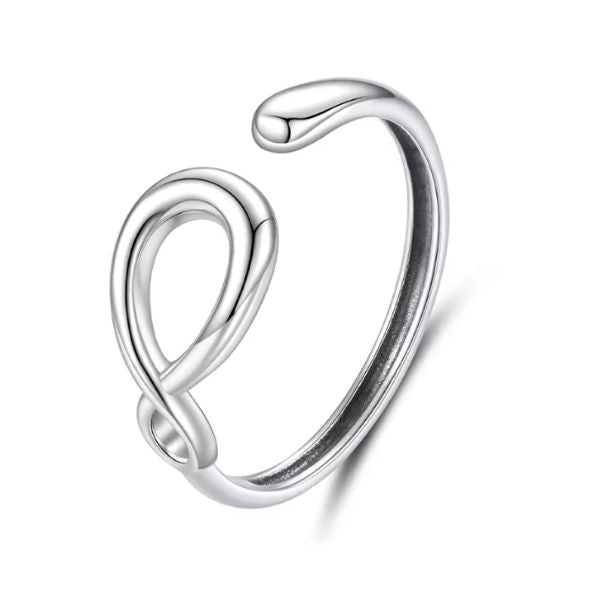 Silberner Damenring mit Unendlichkeitssymbol Ringsilber
