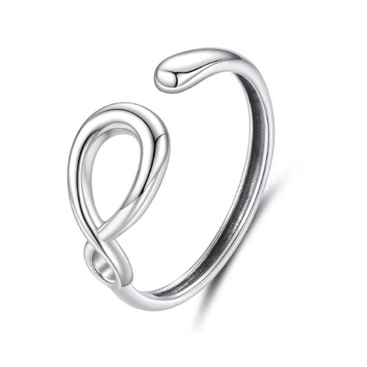Silberner Damenring mit Unendlichkeitssymbol Ringsilber