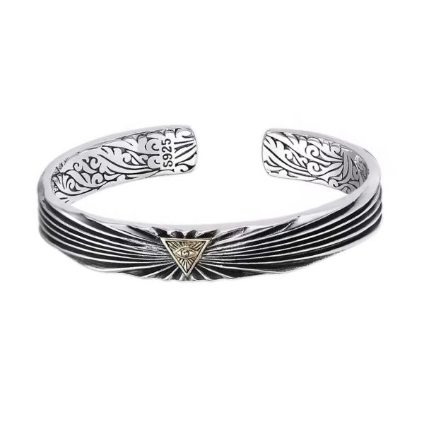Silbernes-Armreif-mit-gotischen-Symbolen_1