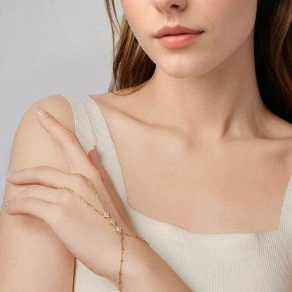 Silberne-Handketten-Armband-fur-Damen