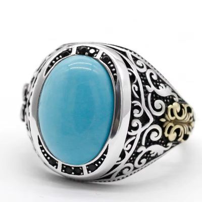 Silberring mit Türkis Stein Ringsilber