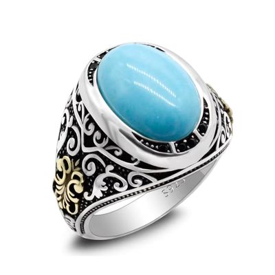 Silberring mit Türkis Stein Ringsilber