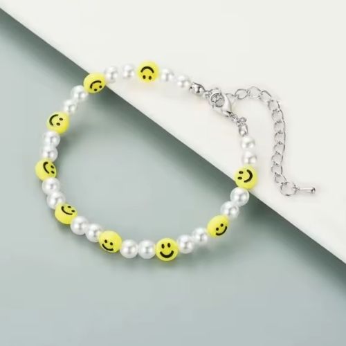 Smiley Armband Ringsilber