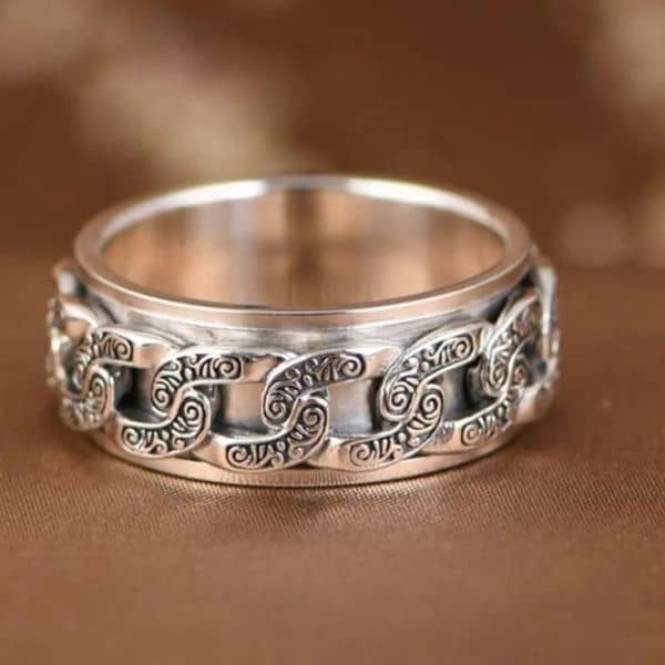 Spinner-Silber-Ring-fur-Manner