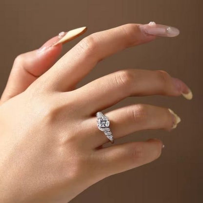 Stein Silber Damenring Ringsilber