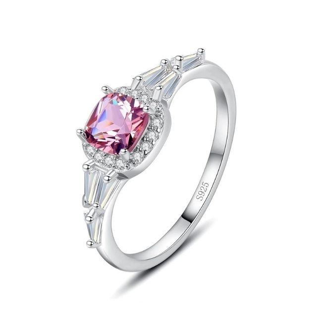 Stein Verlobungsring für Frauen - Ringsilber