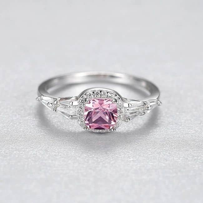 Stein Verlobungsring für Frauen - Ringsilber