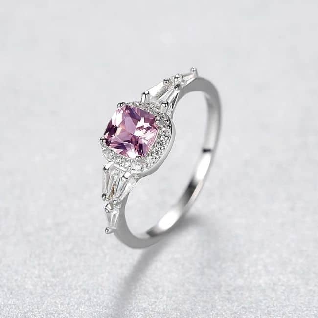 Stein Verlobungsring für Frauen - Ringsilber