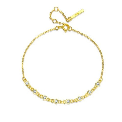 Tennis Armband Ringsilber