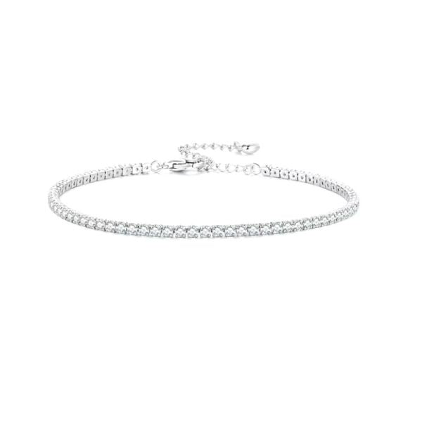 Tennis-Bracelet-Silber