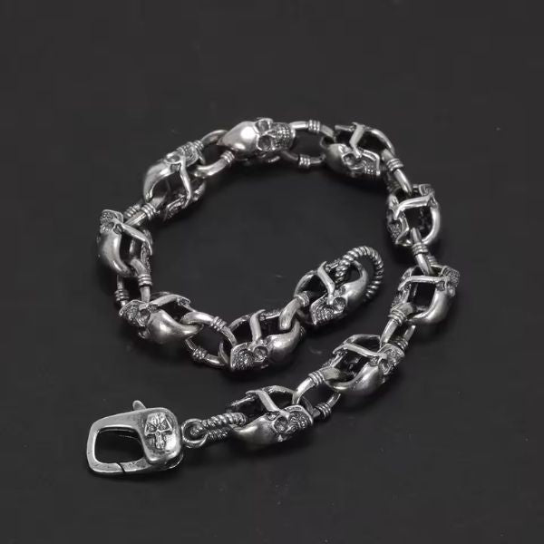 Totenkopf-Herren-Armband