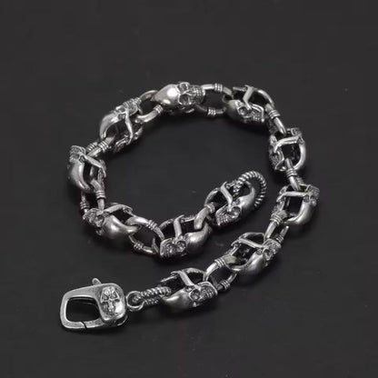 Totenkopf-Herren-Armband