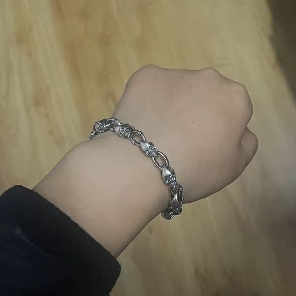 Totenkopf-Herren-Armband