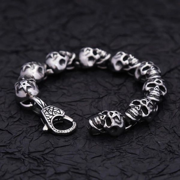 Totenkopf-Herren-Armband