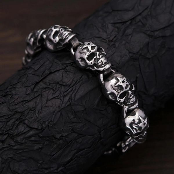 Totenkopf-Herren-Armband