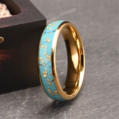 Türkis Ehering Ringsilber