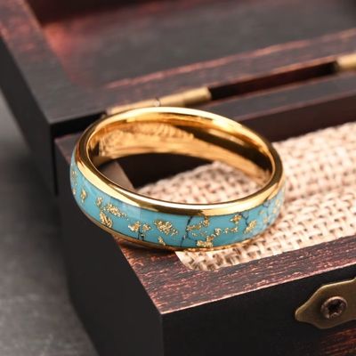 Türkis Ehering Ringsilber