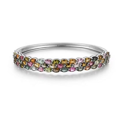 Turmalin Armband für Damen Ringsilber