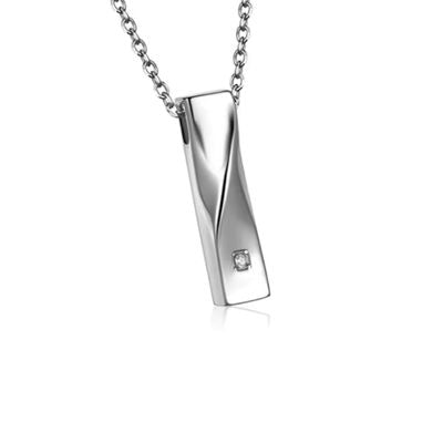 Ungewöhnlich gestaltete Stahl Halskette