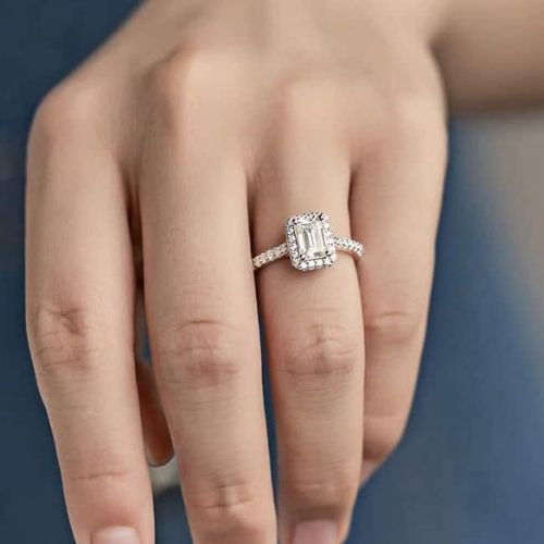 Verlobungsring Vintage Stil Ringsilber