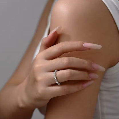 Verlobungsringe aus 925 Sterling Silber mit Bambus-Design Ringsilber