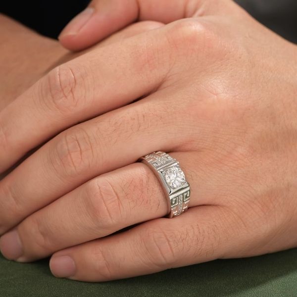 Verlobungsringe für Männer Ringsilber