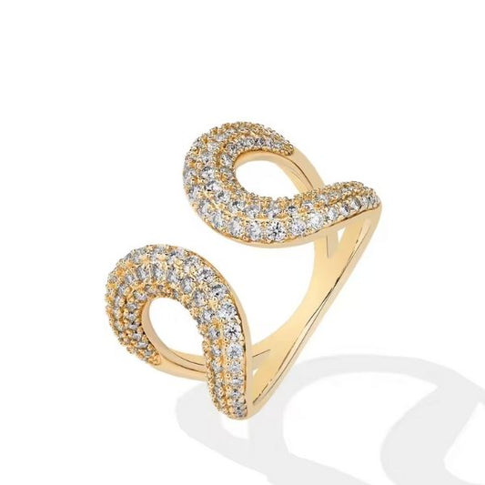 Verlobungsring mit verstellbarer Größe Ringsilber