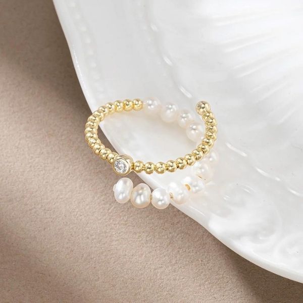 Verstellbarer-Silber-Ring-mit-Perlen-Damen