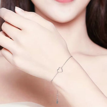 Verstellbares-Herz-Armband