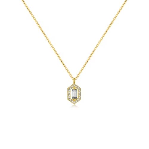 Vintage Damen Kette Ringsilber