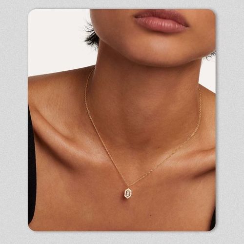 Vintage Damen Kette Ringsilber