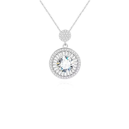 Vintage-Damen-Silber-Halskette