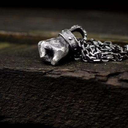 Vintage Design Besondere Halskette Ringsilber