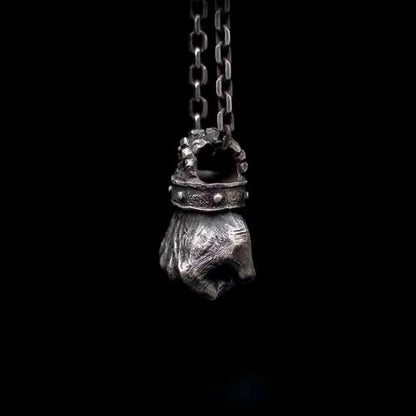 Vintage Design Besondere Halskette Ringsilber