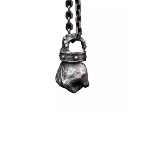 Vintage Design Besondere Halskette Ringsilber