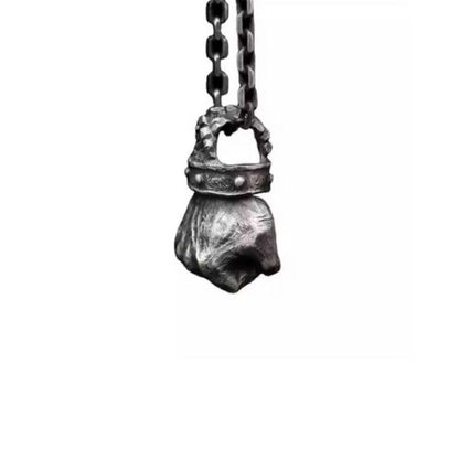 Vintage Design Besondere Halskette Ringsilber